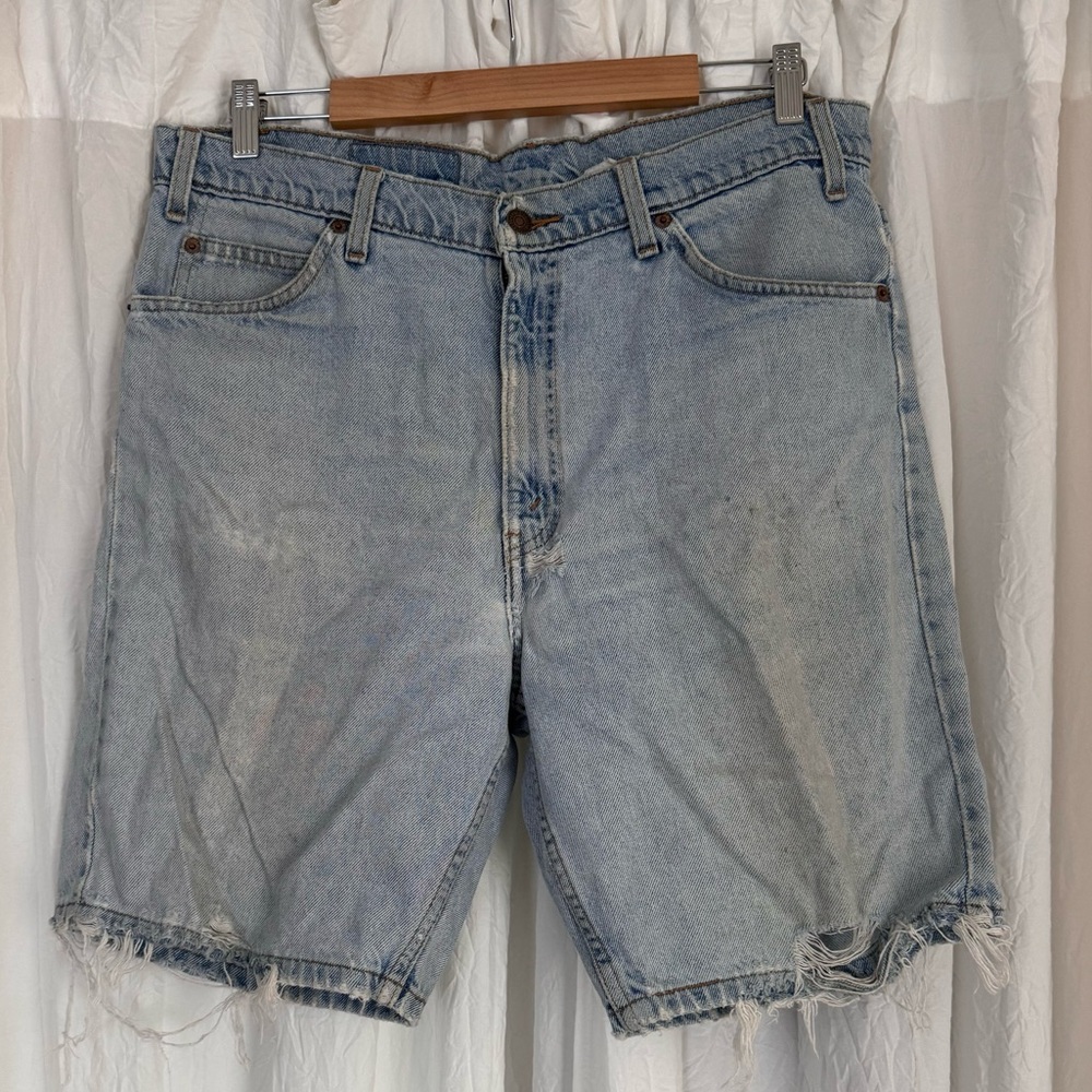 men’s vintage orange tab 505 Levi shorts